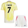 Conjunto (Camiseta+Pantalón Corto) Juventus Chiesa 7 Segunda Equipación 2024-25 - Niño